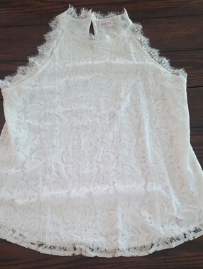 Halife White Lace Halter Camisole